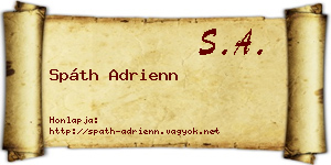 Spáth Adrienn névjegykártya